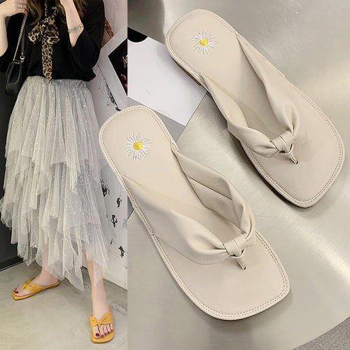 JINJIN-000-New summer sandals slippers indoor outdoor flip-flops beach shoes sexy fashion casual leather slippers chanclas mujer